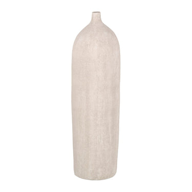 Vase Cream Ceramic Modern Sand 22 x 22 x 80 cm