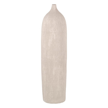 Vase Cream Ceramic Modern Sand 26 x 26 x 100 cm