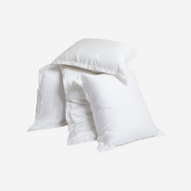 Weißer Bambus-Bettbezug + Kissenbezüge