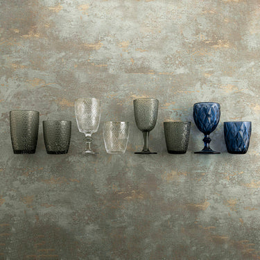 Set of glasses Bidasoa Ikonic Grey Glass 350 ml (6 Pieces)