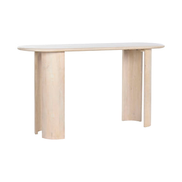 Side table DKD Home Decor White Wood Mango wood 147 x 45 x 76 cm