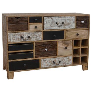 Chest of drawers DKD Home Decor 114 x 39 x 80 cm Metal Colonial Mango wood