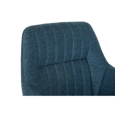 Chaise DKD Home Decor Bleu Noir 59,5 x 60,5 x 78 cm