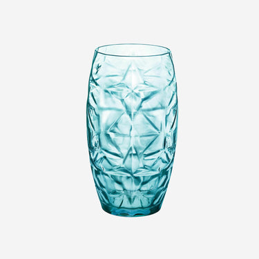 Set of 6 Blue Glasses in Oriental Style (470 ml)