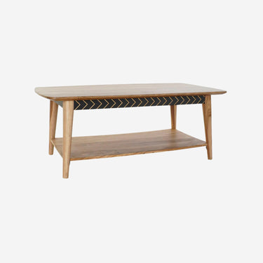 Table centrale en bois (117 x 60 x 45 cm)