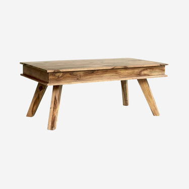 Table centrale en bois (140 x 40 x 45 cm)