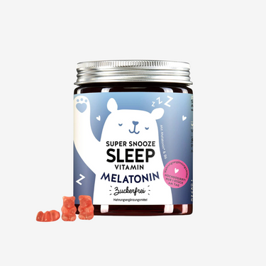 Super Snooze Sleep Vitamin mit Melatonin, zuckerfreie Gummibärchen – 60 Einheiten