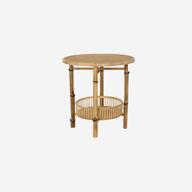 Round Side table in Bamboo (60 x 60 x 61 cm)