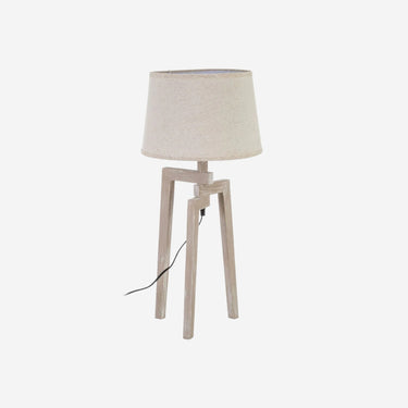 Lampada da Tavolo con Supporto in Legno (30 x 30 x 66 cm)