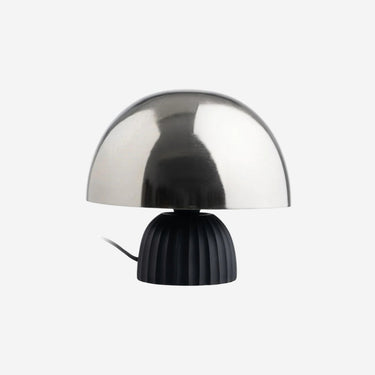 Lampe de table en Métal Noir Argenté (24 x 24 x 22 cm)