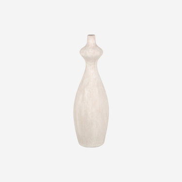 Vase Cream Ceramic Modern 13 x 13 x 60 cm
