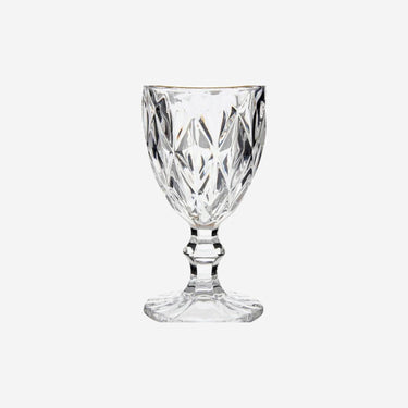 Wineglass Golden Transparent Glass 6 Units (245 ml)