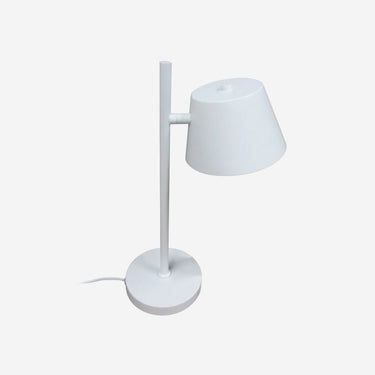 Lampe de bureau blanche en métal (20 x 20 x 44 cm)