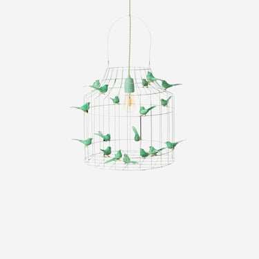 birdcage hanging lamp mint