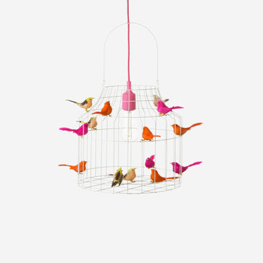 hanging lamp birds neon
