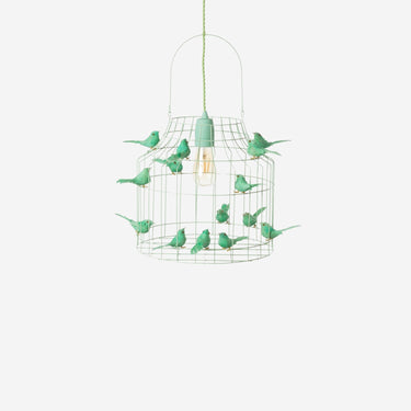 hanging lamp birds mint