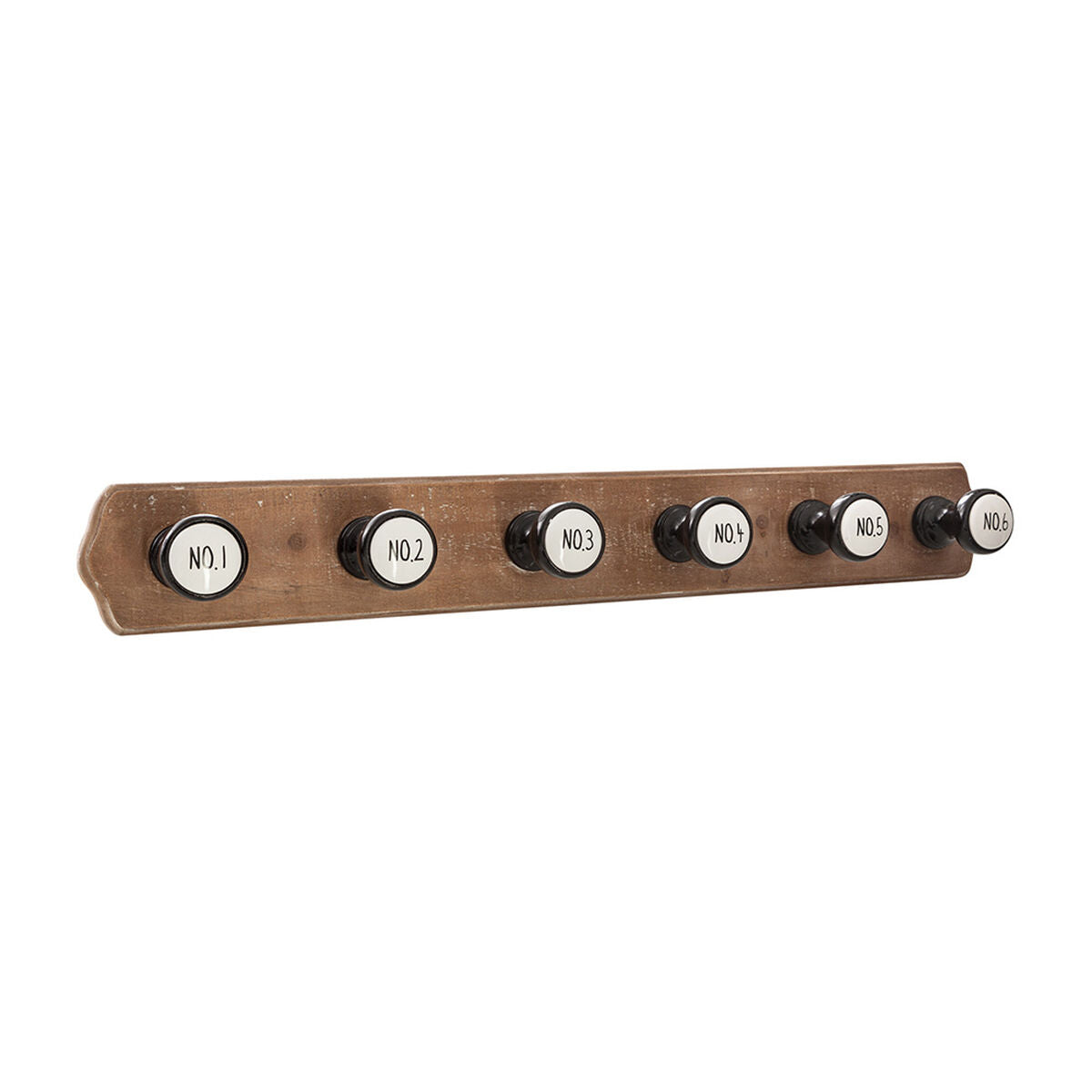 Wall Mounted Coat Rack in Wood and Vintage Style (66 x 8,5 x 8,8 cm)
