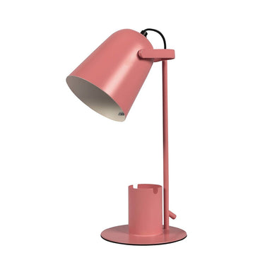Lampe de bureau rose en métal (35 cm)
