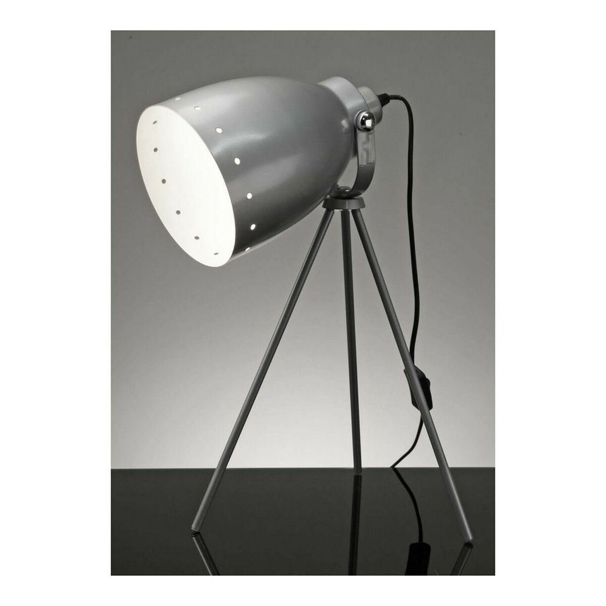 Silver table lamp Foco in Metal (27 x 49 x 27 cm)
