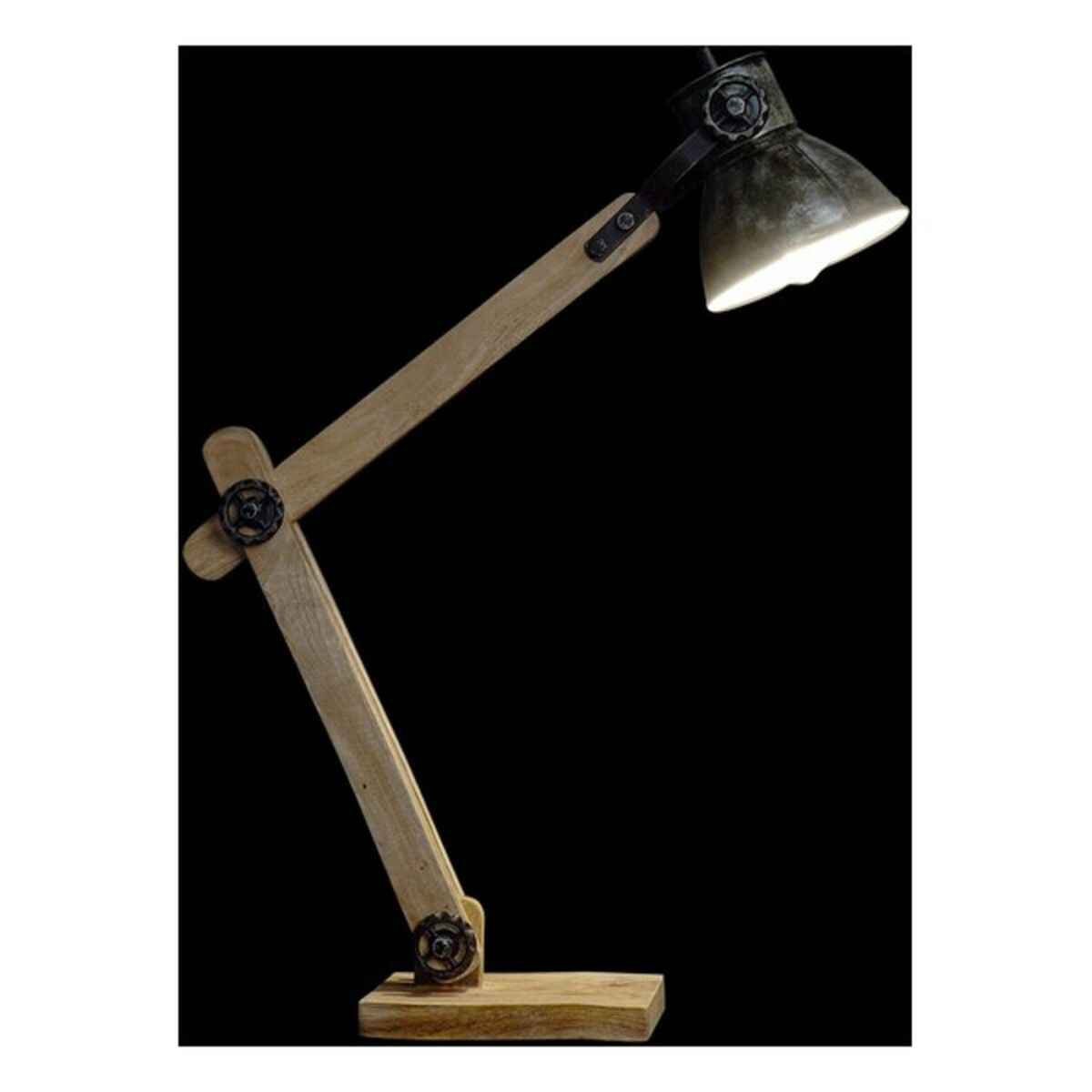 Table Lamp in Wood with Black Metal Finish (17 x 50 x 80 cm)