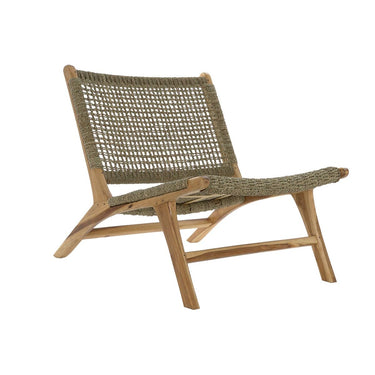 Brauner Sessel aus Naturholz (65 x 80 x 68 cm)