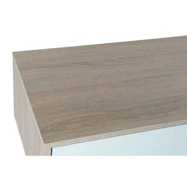 TV Stand in Wood with White Doors (160 x 40 x 50 cm)