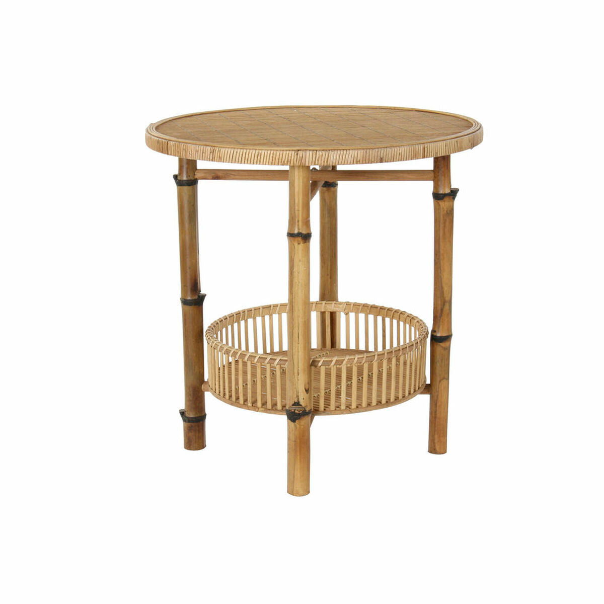 Round Side table in Bamboo (60 x 60 x 61 cm)