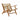 Armchair Natural Teak Light brown Rattan (69 x 78 x 68 cm)