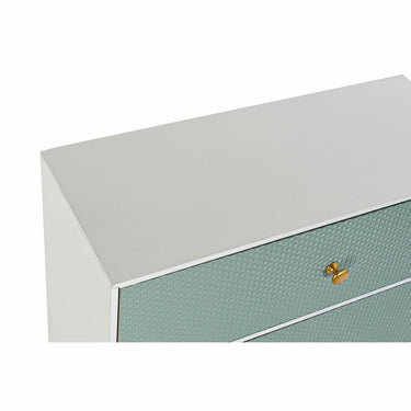 White Green Chest of drawers in Wood (60 x 28 x 70 cm)