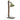 Table Lamp in Wood with Green Metal Finish (30 x 16 x 63 cm)