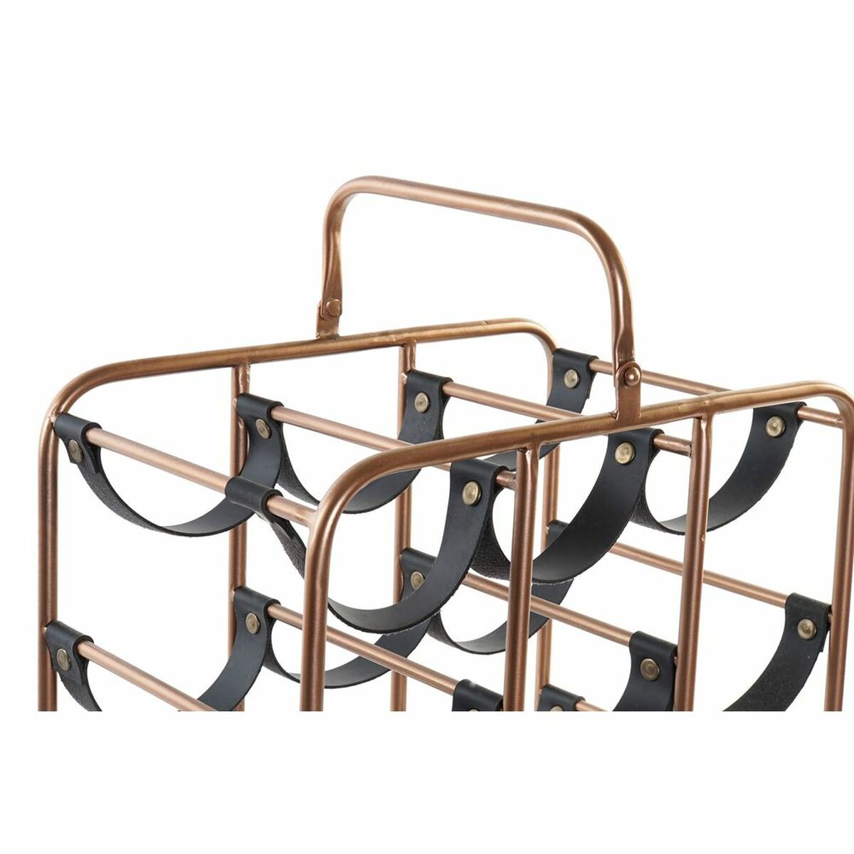 Bottle rack in Copper and Black (37 x 23,5 x 54 cm)