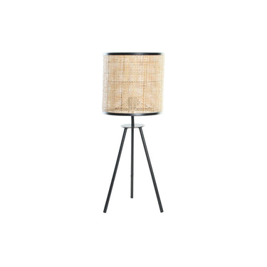 Lampe de Table en Rotin Finition Noire 50 W (25 x 25 x 63 cm)