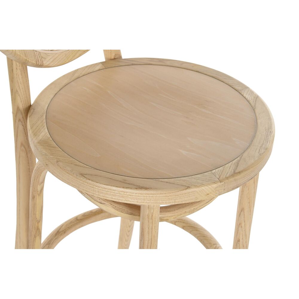 Stool in Wood and Rattan (43 x 43 x 108 cm)