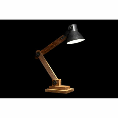Lampe de bureau en Bois et Finition Argentée 220 V 50 W (50 x 15 x 65 cm)