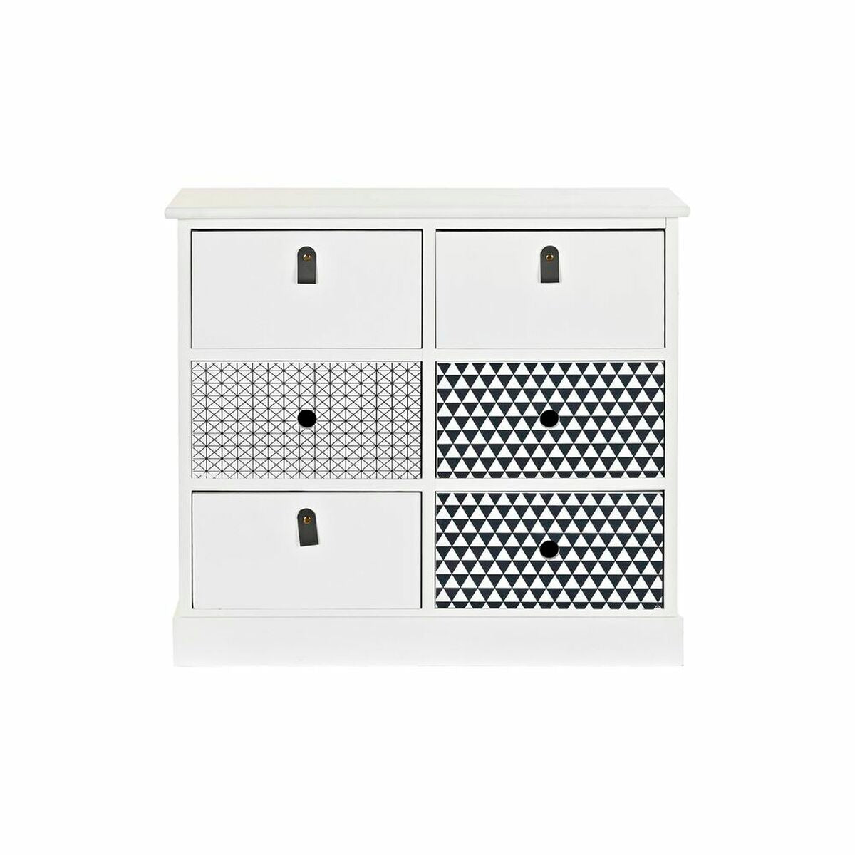 White Grey Chest of drawers in wood (68 x 25 x 62 cm)