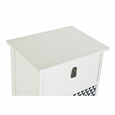 White Grey Chest of drawers in wood (36 x 25 x 79 cm)