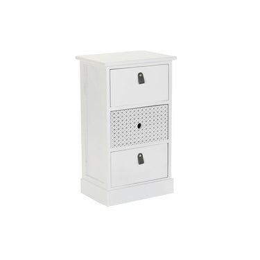 White Grey Chest of drawers in wood (36 x 25 x 62 cm)