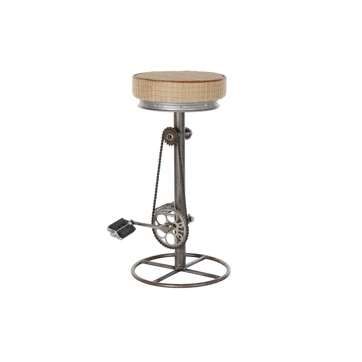 Stool in Rattan with Metal Stand (44 x 41 x 82 cm)