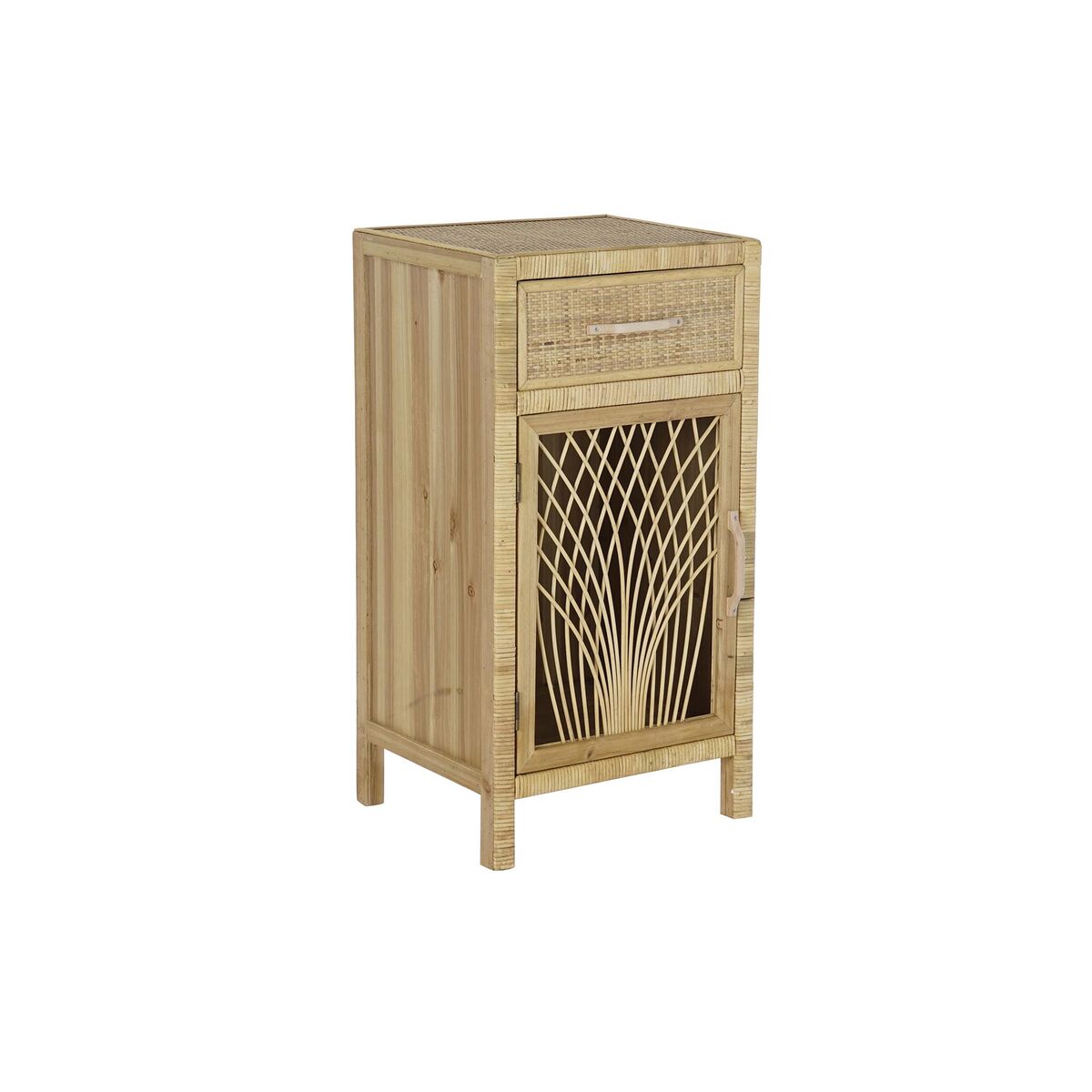 Bedside Table in Rattan (42 x 35 x 80 cm)