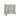 Commode en Manguier Blanc Gris avec Pieds en Métal Noir (80 x 38 x 80 cm)