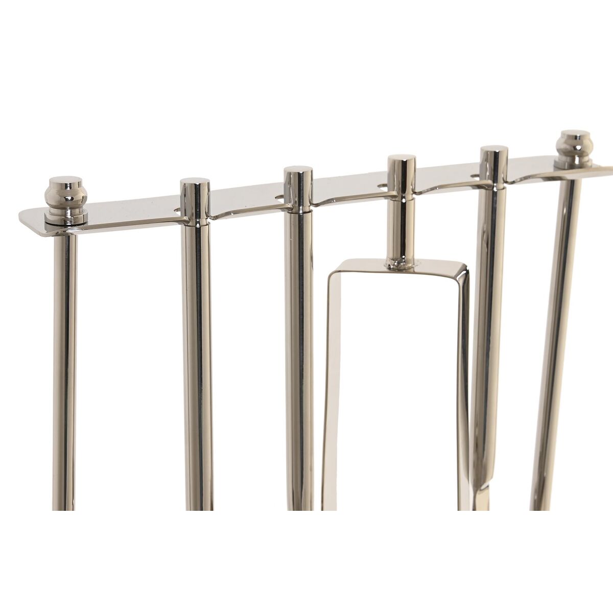 Cocktail Set Silver Stainless steel and Acacia support (25,5 x 9 x 30 cm)