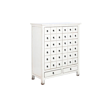 White Chest of drawers in Oriental Style (102 x 42 x 120 cm)