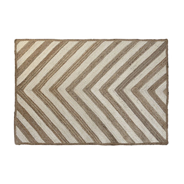Carpet White Light brown Jute (160 x 230 x 1 cm)