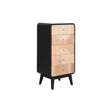 Black Chest of Drawers In Wood (48,3 x 35 x 100 cm)