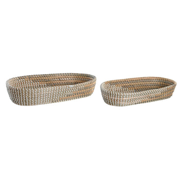Set of trays in Natural Yellow Tropical Seagrass (43 x 22 x 8 cm) (2 Units)