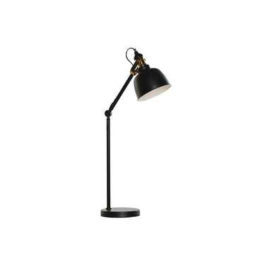 Lampe de bureau en Métal Noir avec Détail Doré 220 V 50 W (41 x 18 x 59 cm)