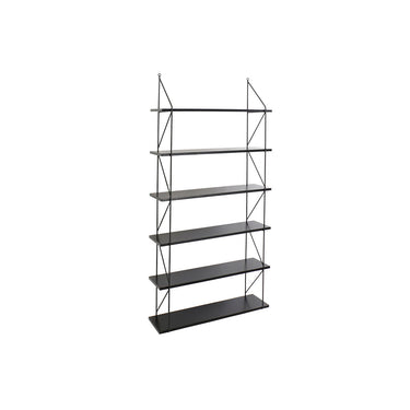 Shelving Unit in Wood and Black Metal Structure (60 x 16 x 123 cm)