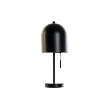 Lámpara de mesa de metal negro 50 W (20 x 20 x 41 cm)