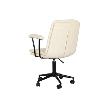 Cream Black Office Chair with Armrests (58 x 61,5 x 84 cm)