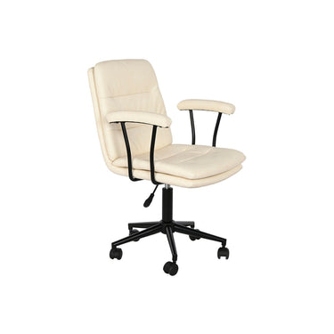 Cream Black Office Chair with Armrests (58 x 61,5 x 84 cm)